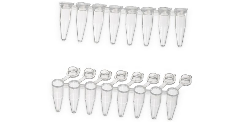 0.2 mL PCR Strips with attached caps